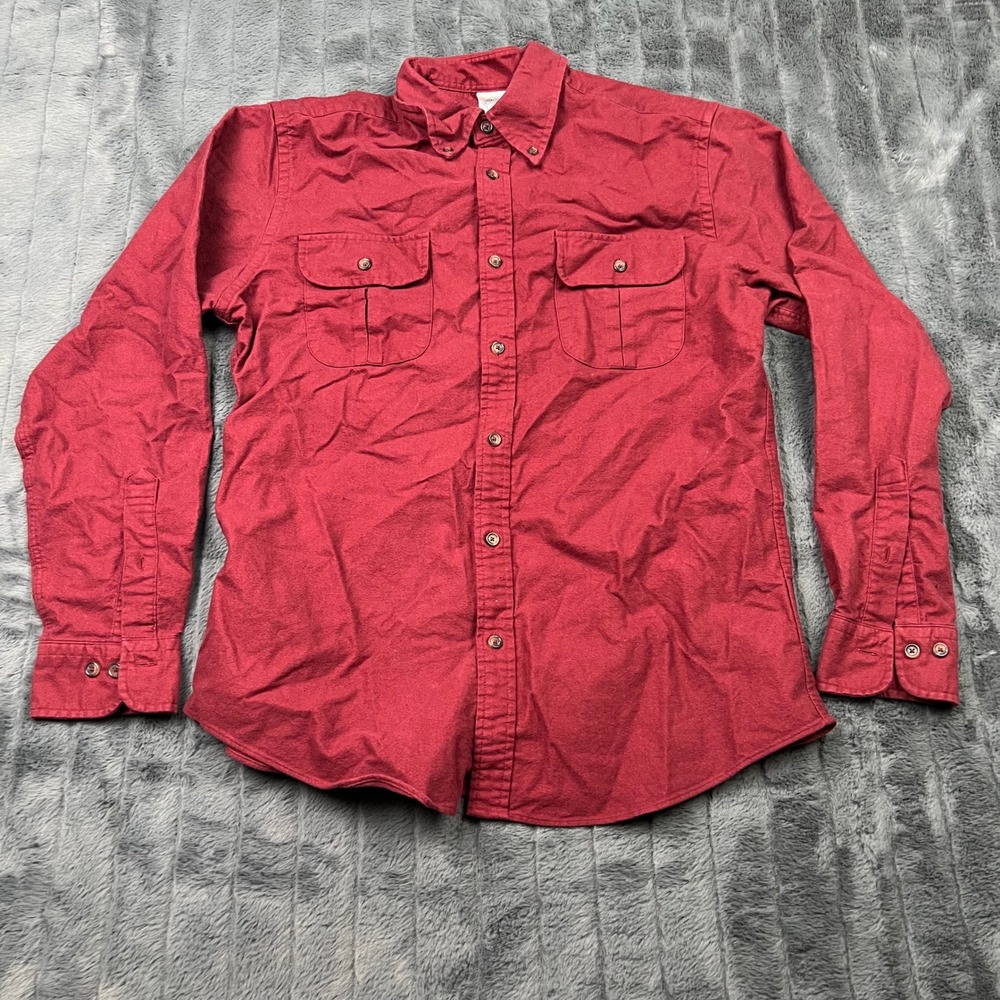 Brooks Brothers Regent Fit Flannel Shirt Mens Medium Red Button Down 11759